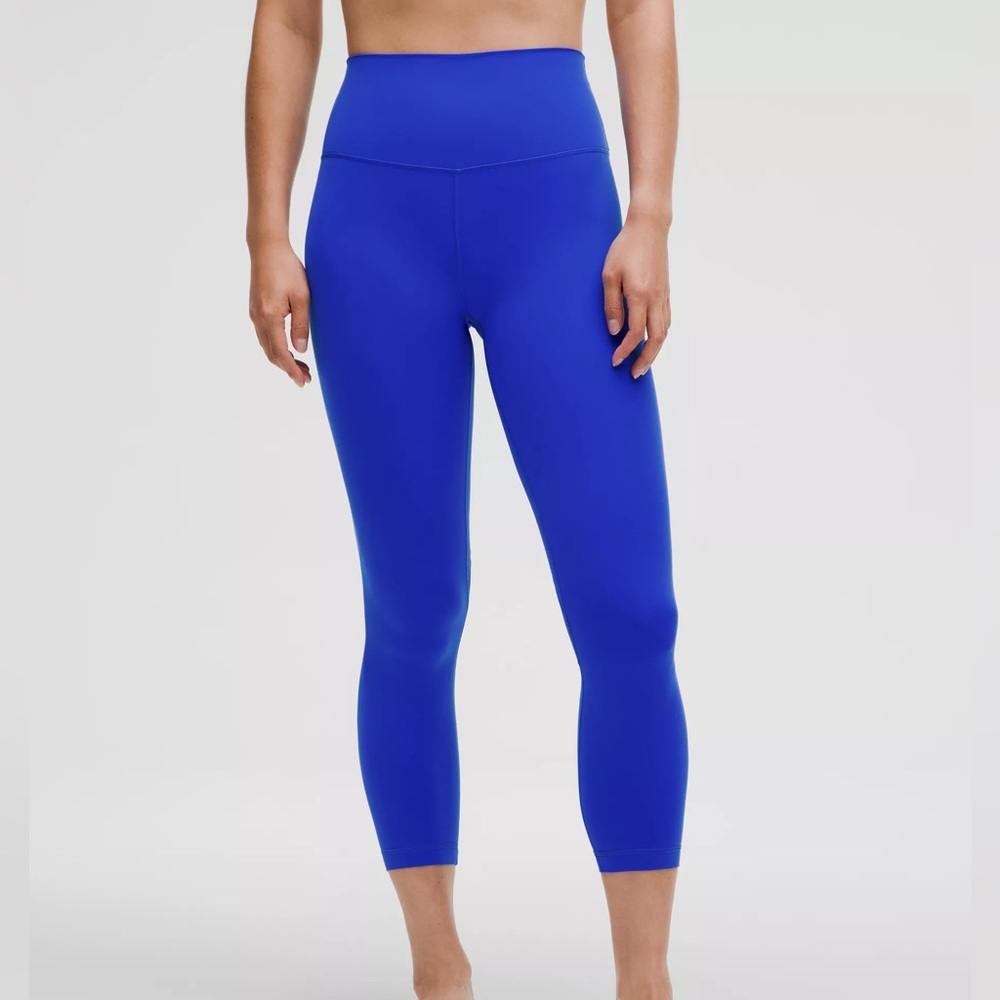 NWT Lululemon Align High Rise Pants 25", Cerulean Blue, Size 4